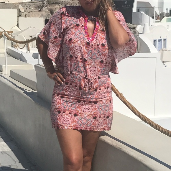 Just Orna Beach Cover-Up Tunic Size French 36 - Picture 1 of 9